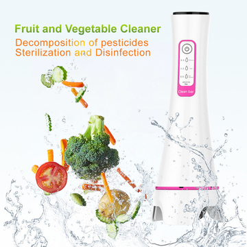 Kitchen Vegetable Fruit Washer Ozone Ultrasound Cleaner