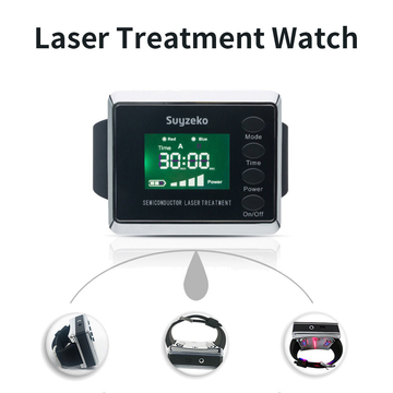 Red Light Therapy Laspot Semiconductor Laser Acupuncture Lllt Laser Watch Nasal