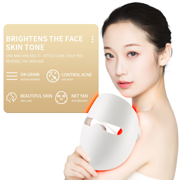 Wireless Control Electronic Home Use PDT Light Therapy 7 Color Led Mask