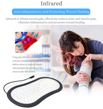 Durable Clinic Infrared Led Therapy Pad 5W * 2 Power 12V Working Voltage Easy Operation